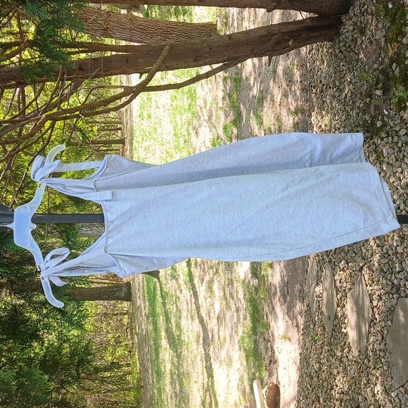 VENUS Gray Sleeveless Tie-Shoulder Dress SZ MEDIUM - Picture 11 of 15